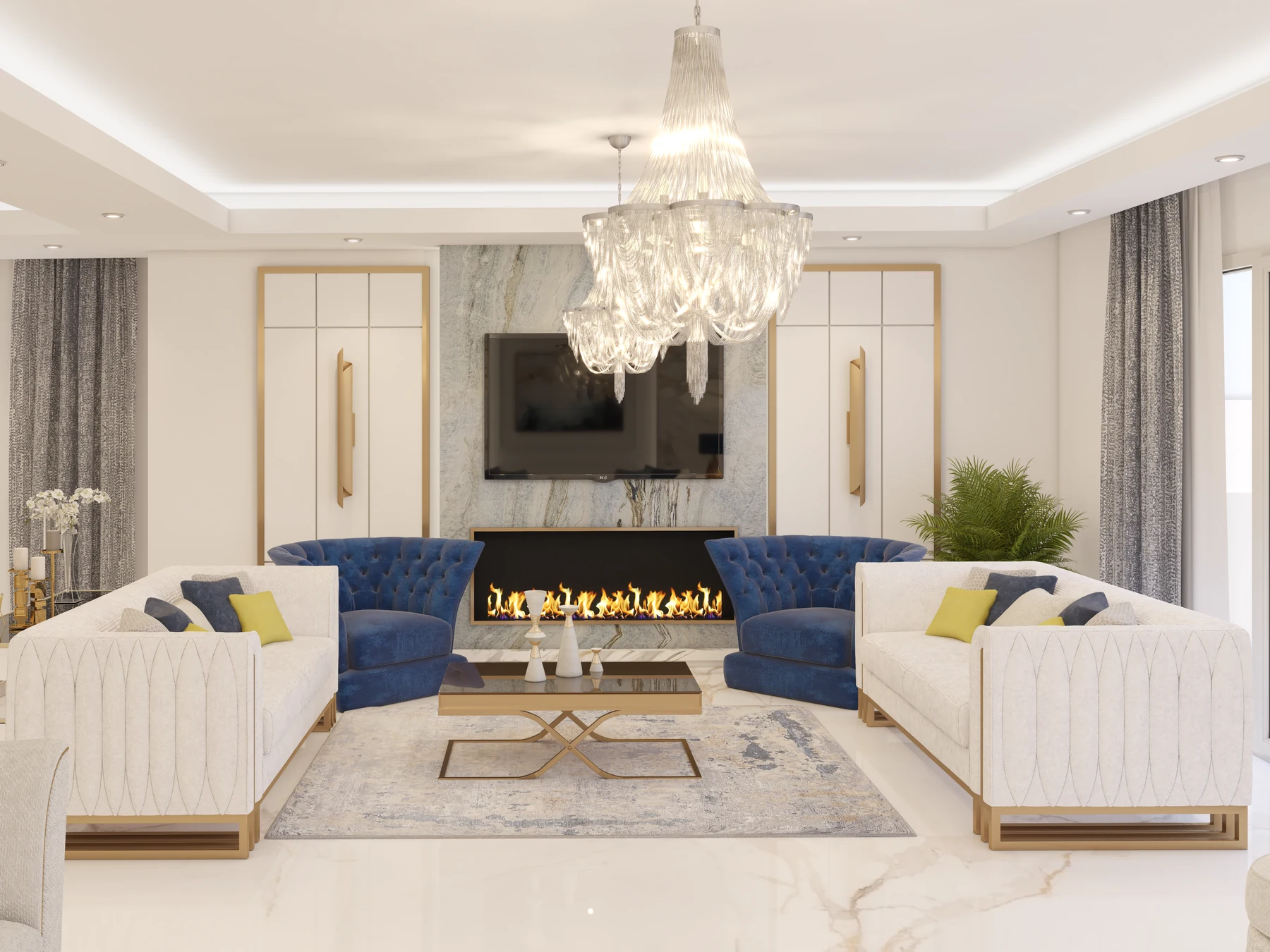 San Stefano Apartment · Reception · design render